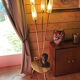 Luminaire tripode 4 branches vintage