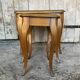 Set of 3 vintage louis xv style nesting tables