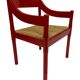 Fauteuil Carimate modèle 892 Vico Magistretti pour Cassina en rouge