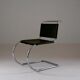 MR chair in leather by Ludwig mies Van der Rohe