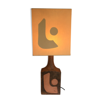 Lampe terre cuite Roche et Bobois