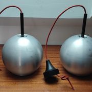Duo de suspensions aluminium Erco 1970