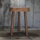 Tabouret vintage, tabouret bois , brutaliste, porte-plante, déco intérieur