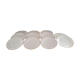 Lot de 11 assiettes plates en porcelaine Bavaria blanches liseré doré décor croisillons en relief