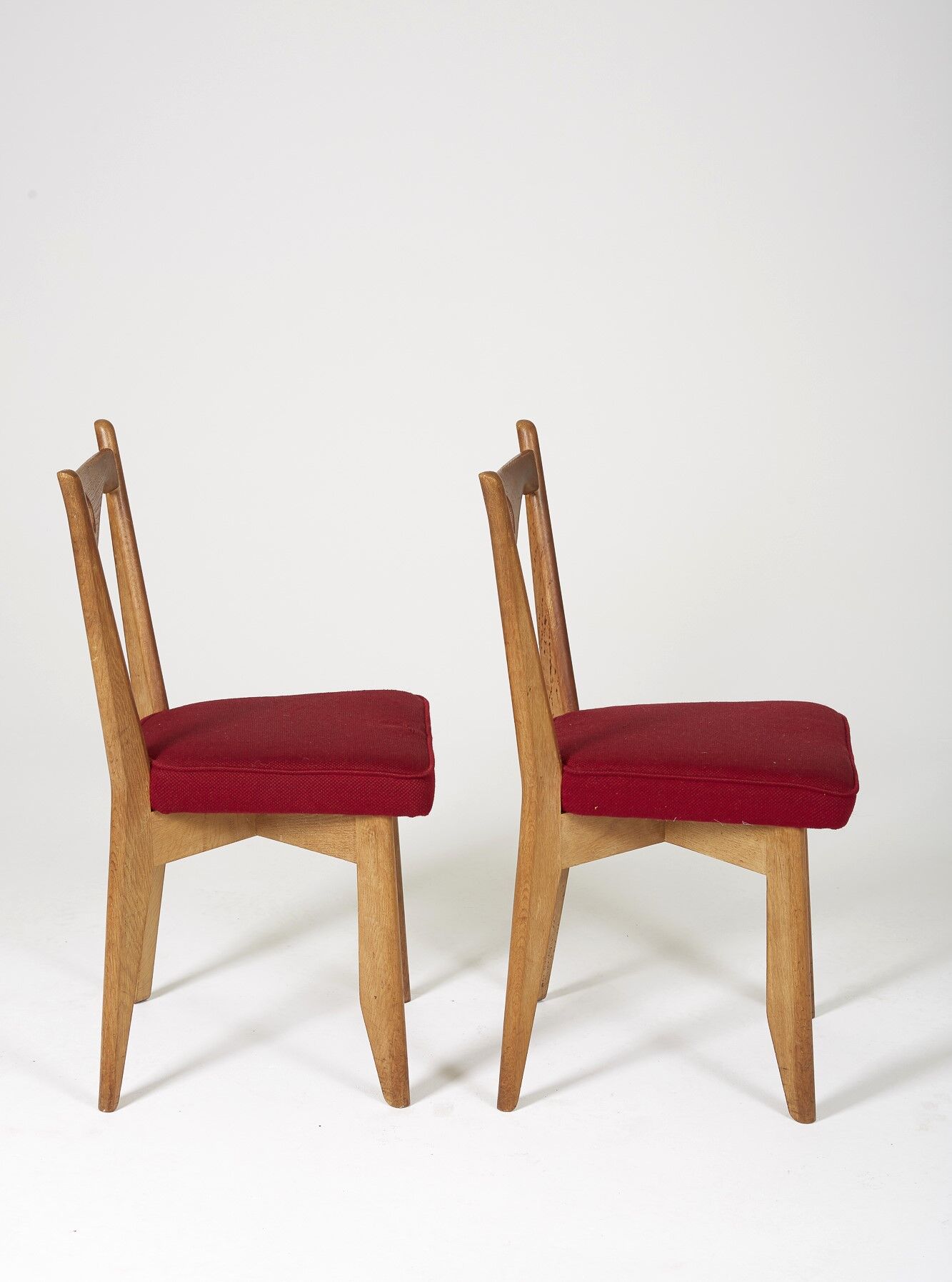 Pair of chairs Guillerme and Chambron 1960s