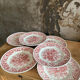 6 ancient plates english ceramic
