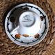 A large cup of chocolate tea, saucer Badonviller Barcarolle orange black.