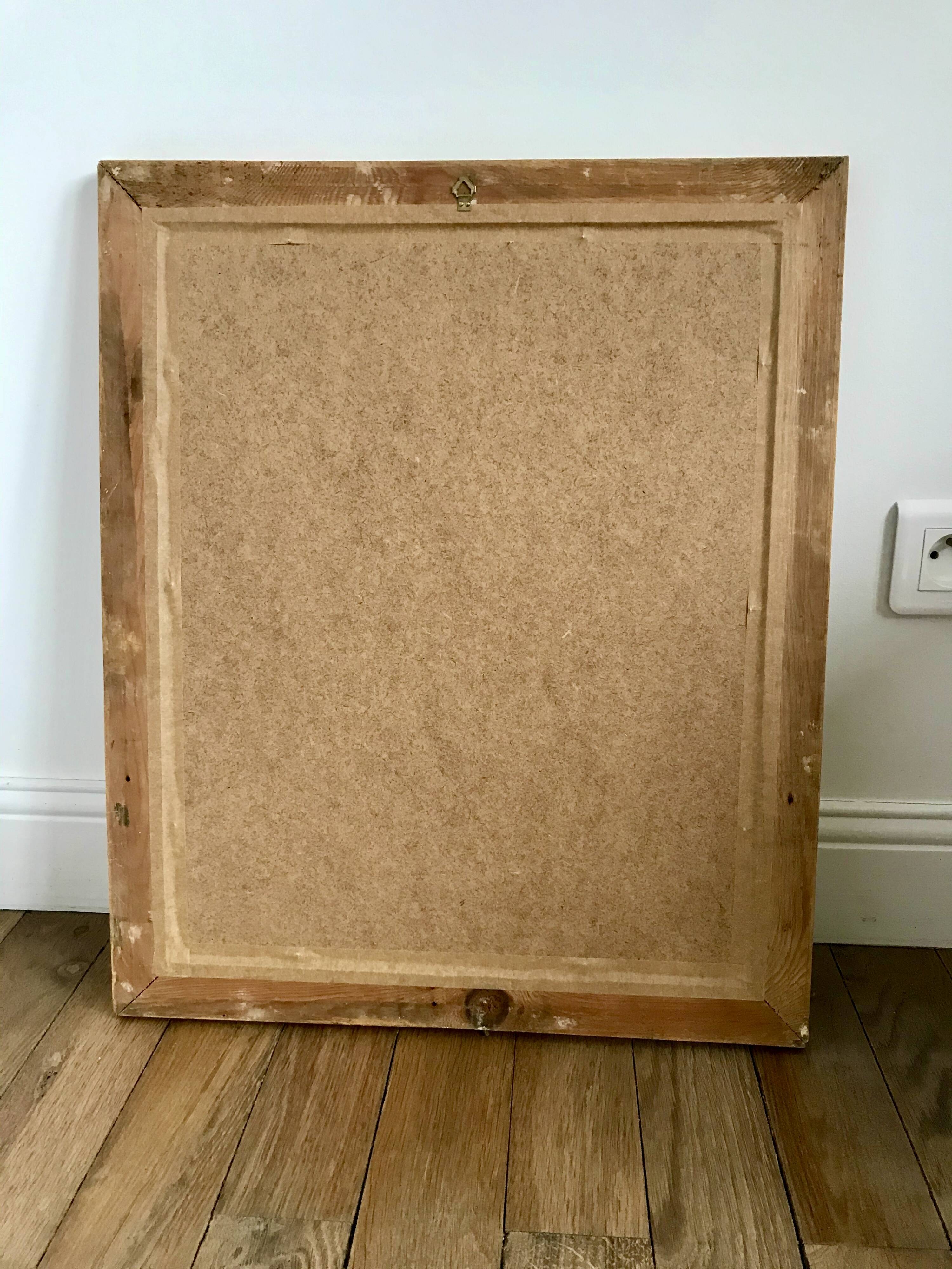 wooden and gilded stucco mirror early 20th century