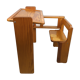 Foldable children's desk in pine 1970