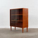 Vitrine vintage en teck, design du milieu du siècle, années 60-70