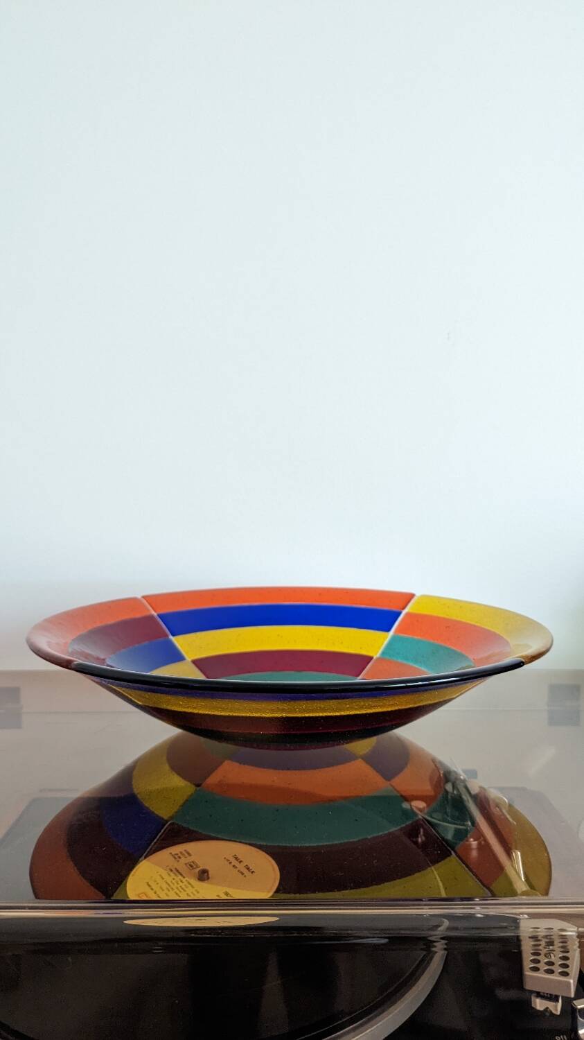 Large fruit bowl signed Lussot