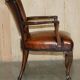 Restored leather office chair, Victorian era