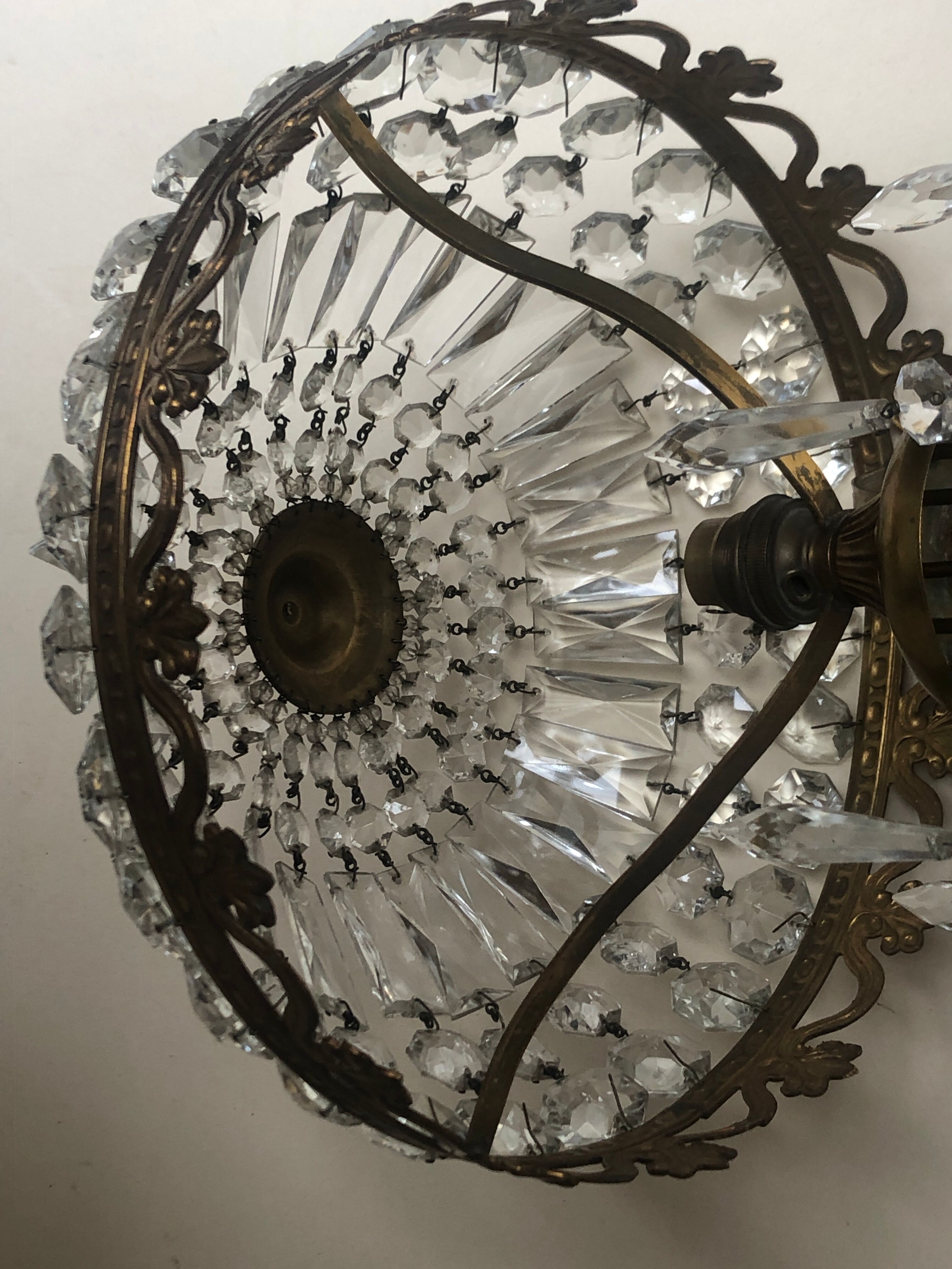 Crystal tassel chandelier