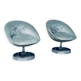 Set of Space Age Sphere Pod Lounge Chairs, France, 1960s