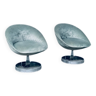 Set of Space Age Sphere Pod Lounge Chairs, France, 1960s