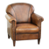 Comfortable characterful sheepskin armchair finished with decorative nails