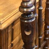 Armchair curved wood