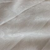 Tablecloth and its 12 damasee towels floral decorations rockery embroidered monogram