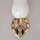 Gilded bronze wall lamp with iron and horse head 1950/1960.