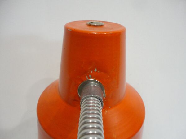 Lampe de bureau orange années 60