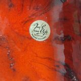 2x Vintage Fat Lava Schaal door Jan van Erp 1960's.