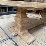 Solid oak monastery table