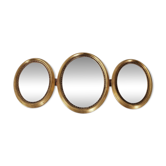 Vintage triptych mirror
