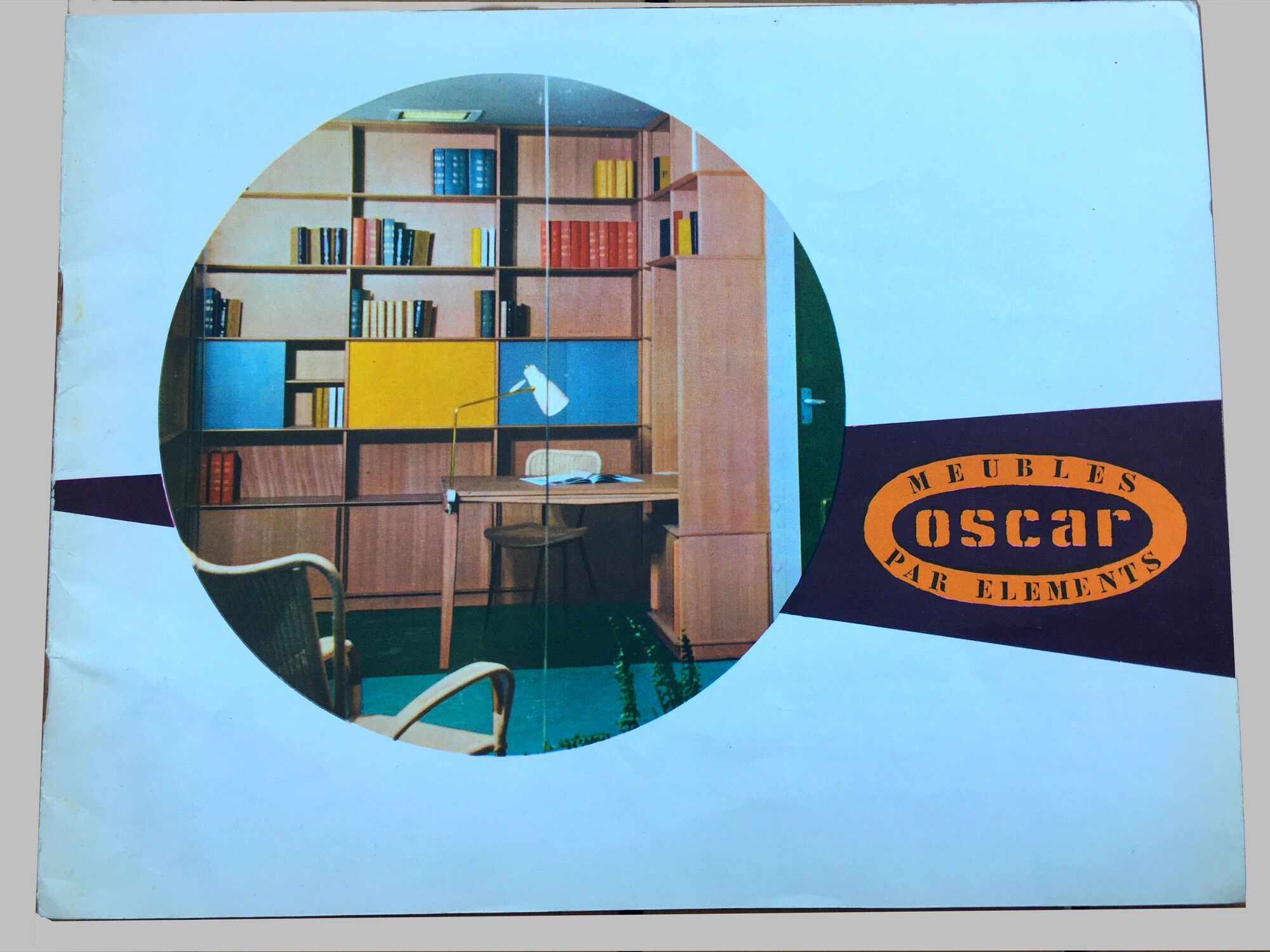 Vintage Oscar bookcase 60s