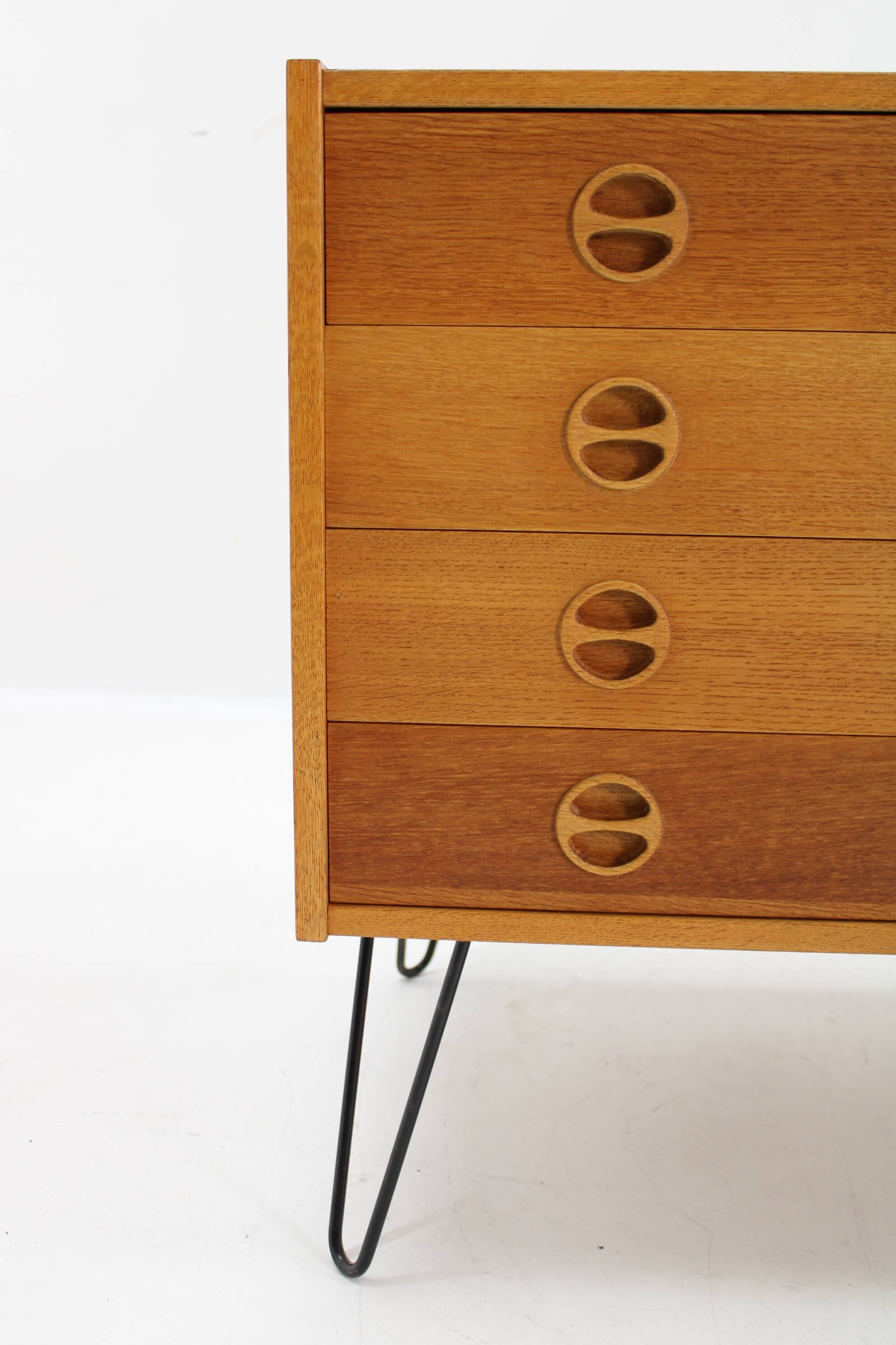 Commode à tiroirs en chêne recyclé des années 1960, Danemark