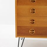 Commode à tiroirs en chêne recyclé des années 1960, Danemark