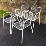 Armchairs with original cushions and Emu garden table model Rio 1966.