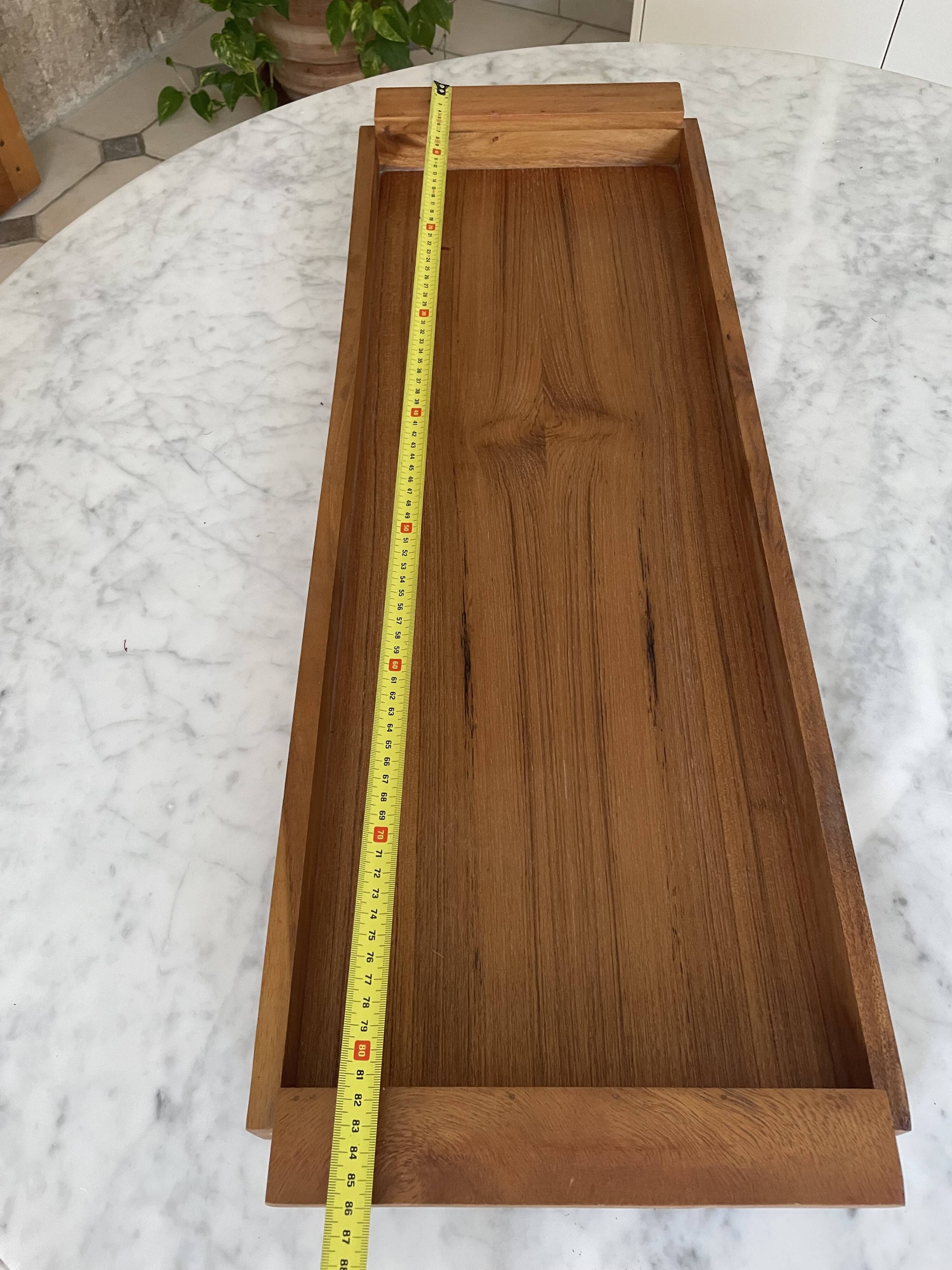 Plateau  grand modèle en teck