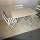 Salon de jardin pliant style bistrot – table et 3 chaises