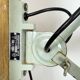 Industrial Black Enamel Scissor Wall Lamp, 1950s