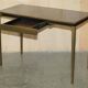 Bureau d'écriture moderne milieu du siècle Cartier Paris bronze cuir