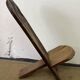 African carved wooden palaver chair