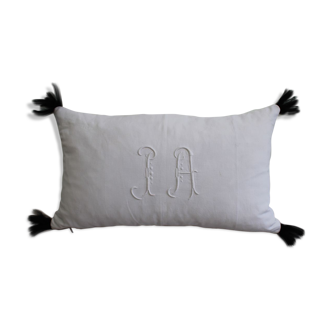 Monogrammed cushion