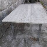 Travertine coffee table