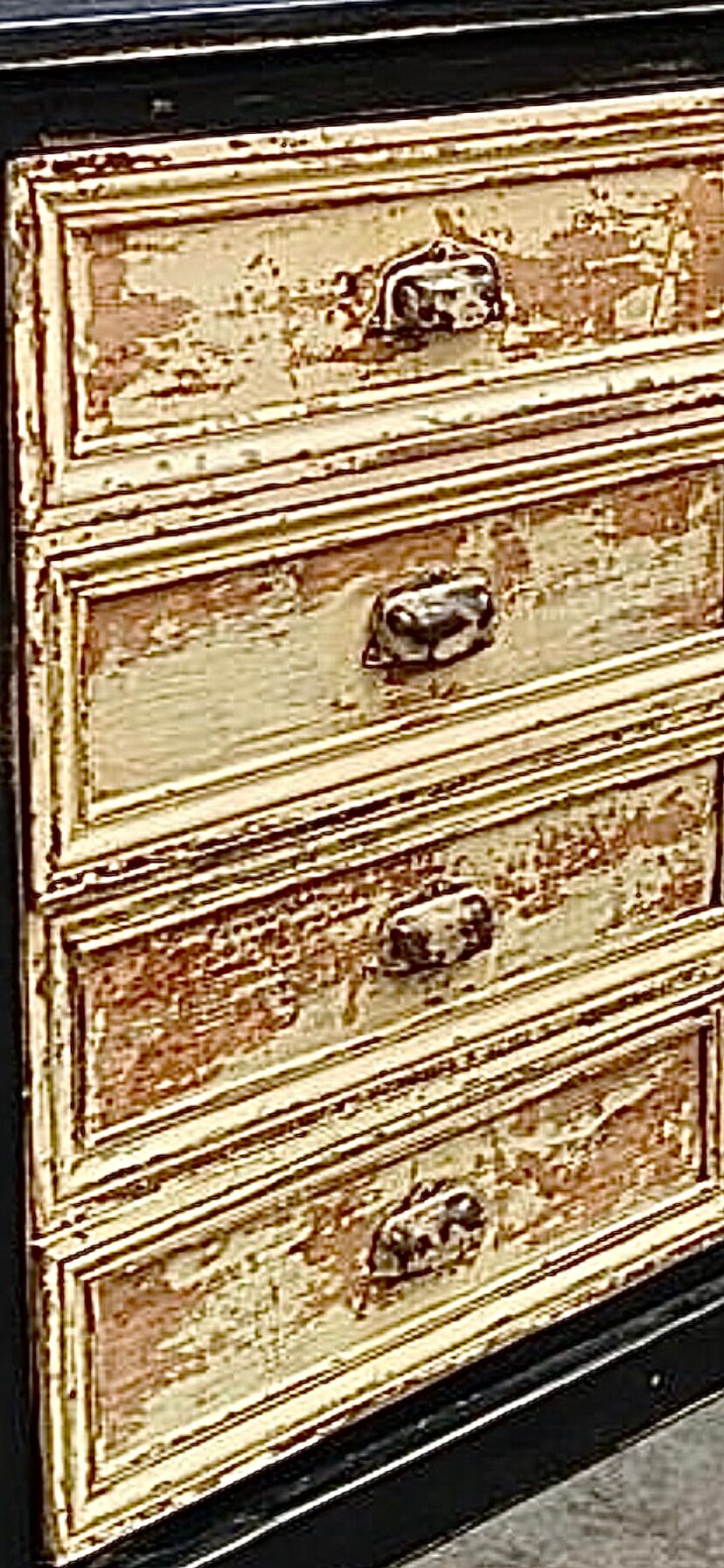 Old loom cabinet with drawers