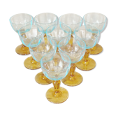 10 glasses of wine or port george sand old (portieux, legras)
