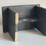 Vintage patinated grey stool