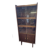 Vitrine vintage en teck des années 60