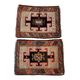 Set of 2 vintage handmade Turkish rugs 57x78 cm