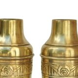 Paire de vases art déco en laiton-danois-1920