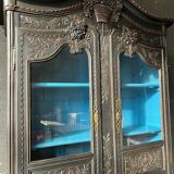 Buffet Normand à deux corps en chêne sculpté
