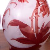 Paire de vases en verre