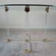Dining table in lucite and Italian design glass for Metalarte from the 70s