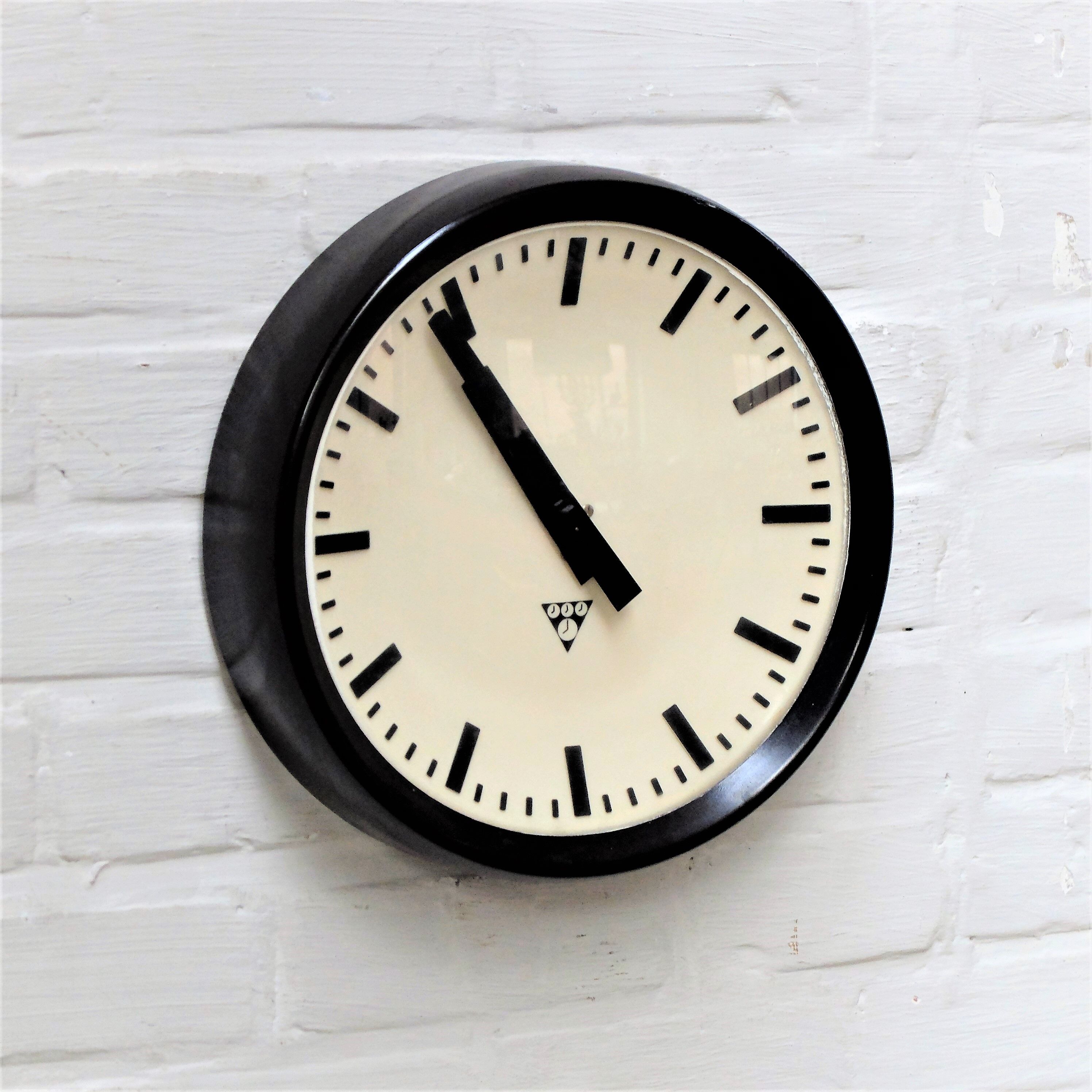 Industrial bakelite wall clock