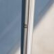 Lampadaire en chrome arc italienne vintage des années 20 avec abat-jour opaline c.1970
