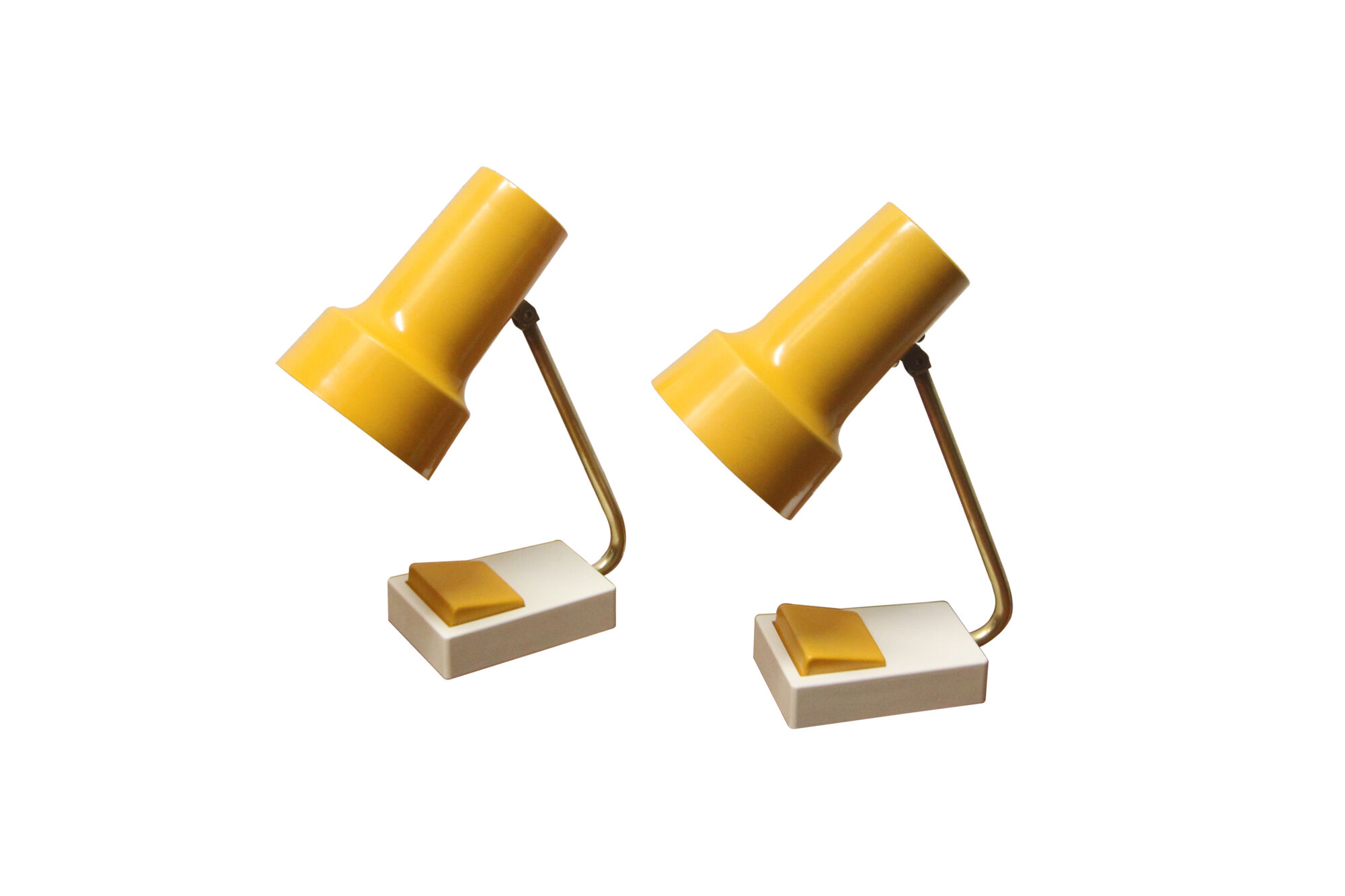 Pair of bedside lamps, 60's